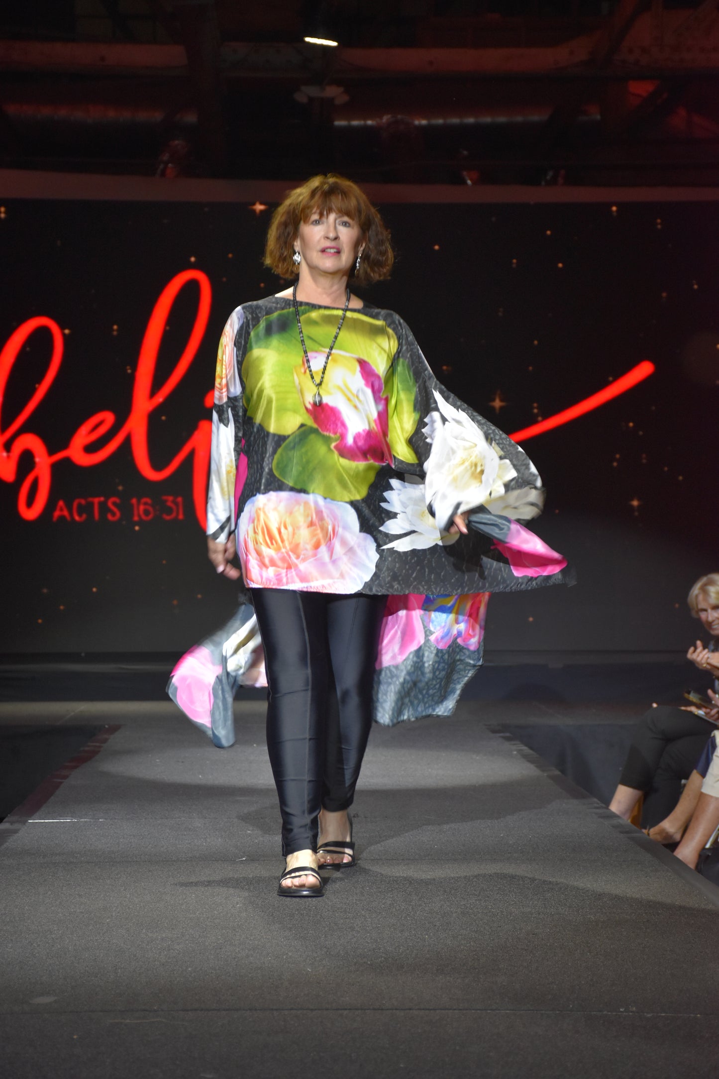 Floral Bloom Poncho