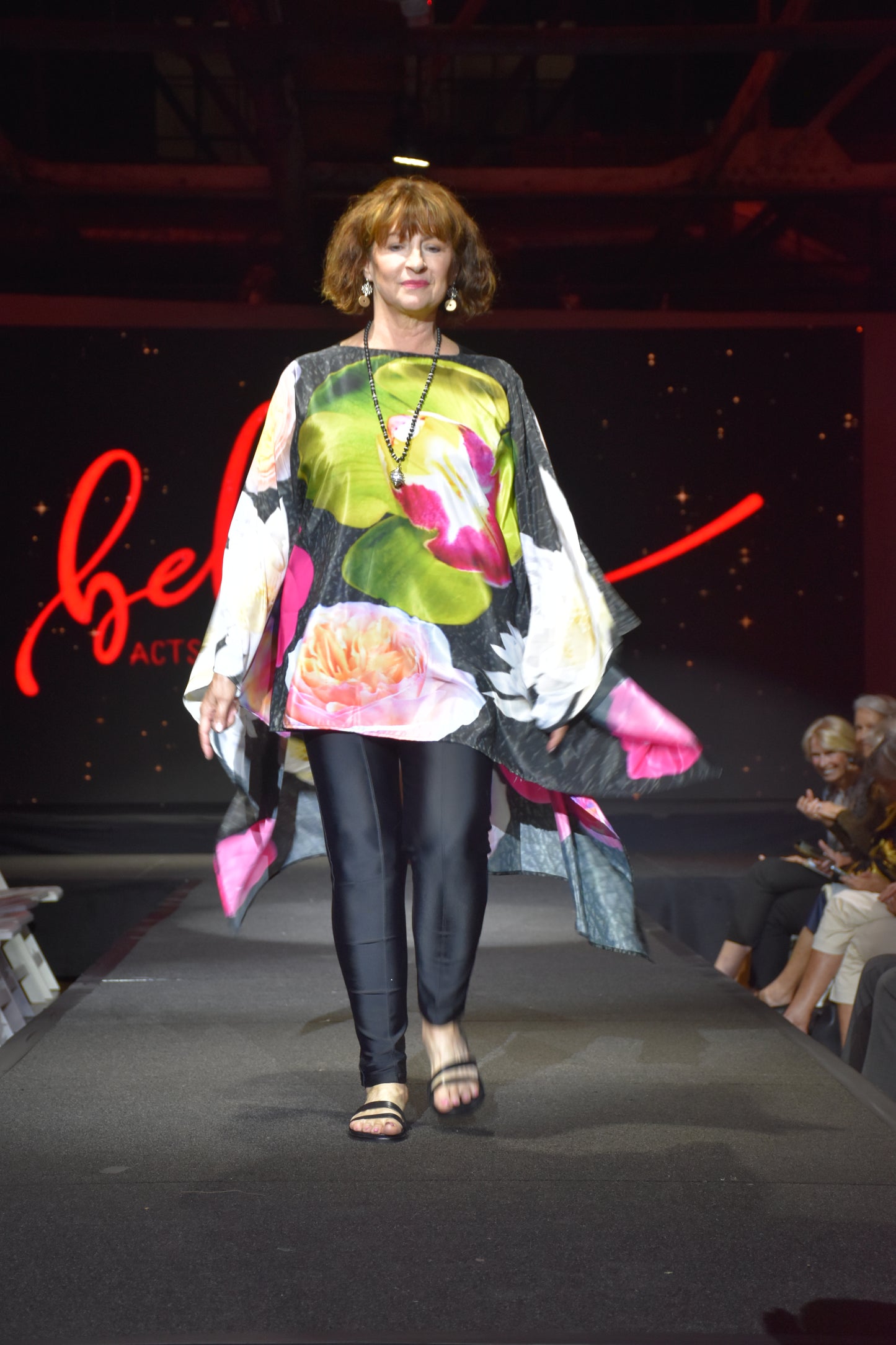 Floral Bloom Poncho
